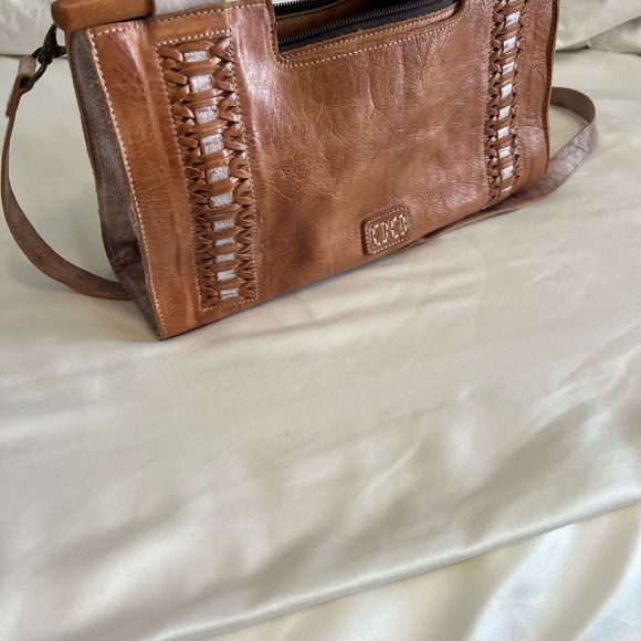 BED STU Crossbody Nataly nectar, tan, rustic, Brown Leather Women's Bag - Picture 1 of 3